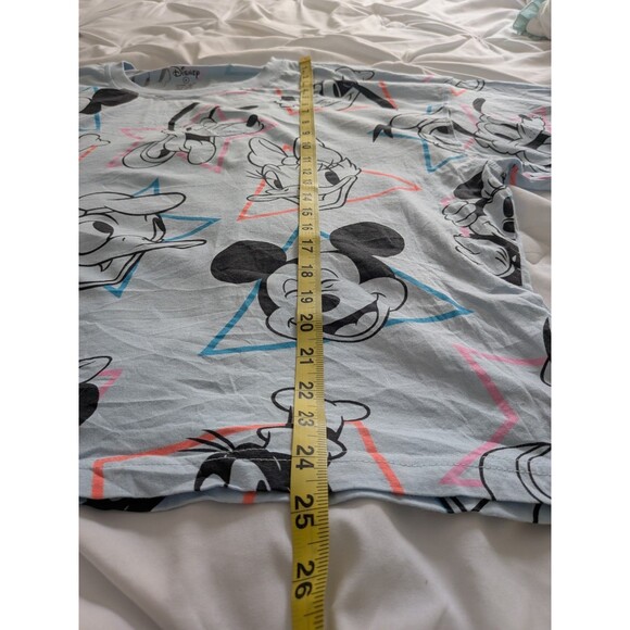 Disney Mickey Mouse T-shirt Women's XL Blue Pink Goofy Daisy Minnie Characters - Picture 12 of 14